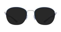 Blue / Silver Ray-Ban RB6487-50 Square Glasses - Sun