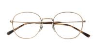 Rose Gold Ray-Ban RB6509 Round Glasses - Flat-lay
