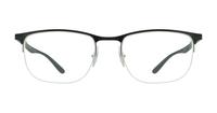 Black On Silver Ray-Ban RB6513 Square Glasses - Front