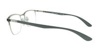 Black On Silver Ray-Ban RB6513 Square Glasses - Side