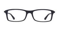 Matte Black Ray-Ban RB7017 Rectangle Glasses - Front