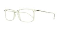 Clear Ray-Ban RB7031 Rectangle Glasses - Angle