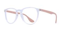 Transparent Ray-Ban RB7046-51 Round Glasses - Angle