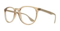 Transparent Brown Ray-Ban RB7046-51 Round Glasses - Angle