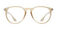Transparent Brown Ray-Ban RB7046-51 Round Glasses - Front