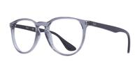 Transparent Grey Ray-Ban RB7046-51 Round Glasses - Angle