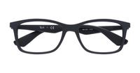 Matte Black Ray-Ban RB7047-54 Rectangle Glasses - Flat-lay