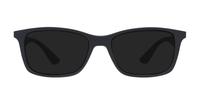 Matte Black Ray-Ban RB7047-54 Rectangle Glasses - Sun