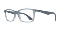 Matte Grey Ray-Ban RB7047-54 Rectangle Glasses - Angle