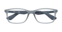 Matte Grey Ray-Ban RB7047-54 Rectangle Glasses - Flat-lay