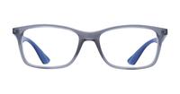 Transparent Grey Ray-Ban RB7047-54 Rectangle Glasses - Front
