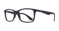 Black Ray-Ban RB7047-56 Rectangle Glasses - Angle