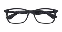 Black Ray-Ban RB7047-56 Rectangle Glasses - Flat-lay