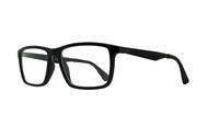 Shiny Black Ray-Ban RB7056 Rectangle Glasses - Angle