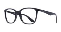 Shiny Black Ray-Ban RB7066-54 Square Glasses - Angle