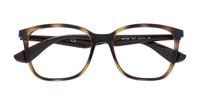 Shiny Havana Ray-Ban RB7066-54 Square Glasses - Flat-lay