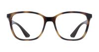 Shiny Havana Ray-Ban RB7066-54 Square Glasses - Front