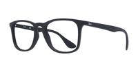 Rubber Black Ray-Ban RB7074-50 Square Glasses - Angle