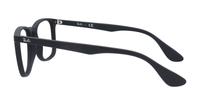 Rubber Black Ray-Ban RB7074-50 Square Glasses - Side