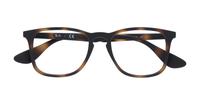 Rubber Havana Ray-Ban RB7074-50 Square Glasses - Flat-lay