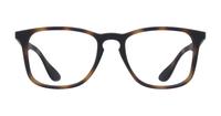 Rubber Havana Ray-Ban RB7074-50 Square Glasses - Front