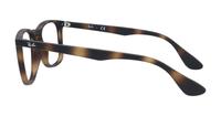 Rubber Havana Ray-Ban RB7074-50 Square Glasses - Side