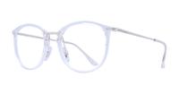 Transparent Ray-Ban RB7140-51 Square Glasses - Angle