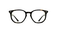 Dark Havana Ray-Ban RB7151 Square Glasses - Front