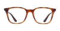 Yellow Havana Ray-Ban RB7177-49 Oval Glasses - Front