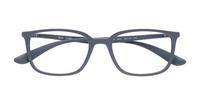 Matte Grey Ray-Ban RB7208 Round Glasses - Flat-lay