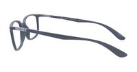 Matte Grey Ray-Ban RB7208 Round Glasses - Side