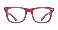 Red Black Grey Ray-Ban RB7209 Square Glasses - Front