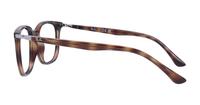 Havana Ray-Ban RB7211 Oval Glasses - Side