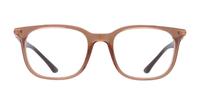 Transparent Brown Ray-Ban RB7211 Oval Glasses - Front