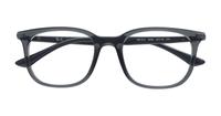 Transparent Grey Ray-Ban RB7211 Oval Glasses - Flat-lay