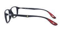 Matte Black Ray-Ban RB7213M Square Glasses - Side