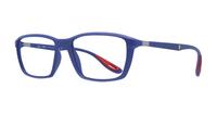 Matte Blue Ray-Ban RB7213M Square Glasses - Angle