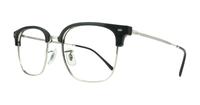 Black On Silver Ray-Ban RB7216-53 Square Glasses - Angle
