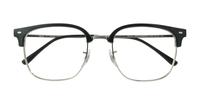 Black On Silver Ray-Ban RB7216-53 Square Glasses - Flat-lay