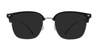 Black On Silver Ray-Ban RB7216-53 Square Glasses - Sun