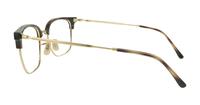 Havana On Arista Ray-Ban RB7216-53 Square Glasses - Side