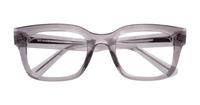 Transparent Grey Ray-Ban RB7217-52 Rectangle Glasses - Flat-lay