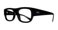 Black Ray-Ban RB7218-54 Rectangle Glasses - Angle