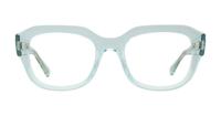 Transparent Light Blue Ray-Ban RB7225-52 Square Glasses - Front