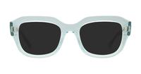 Transparent Light Blue Ray-Ban RB7225-52 Square Glasses - Sun