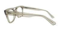 Transparent Light Brown Ray-Ban RB7226-52 Square Glasses - Side