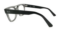 Transparent Grey Ray-Ban RB7226-54 Square Glasses - Side