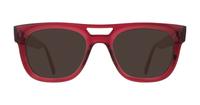 Transparent Red Ray-Ban RB7226-54 Square Glasses - Sun