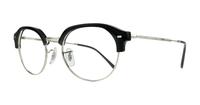 Black On Silver Ray-Ban RB7229 Square Glasses - Angle