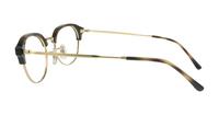 Havana On Arista Ray-Ban RB7229 Square Glasses - Side